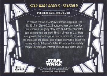 2017 Topps Star Wars 40th Anniversary #17 Star Wars Rebels - Season 2 Back