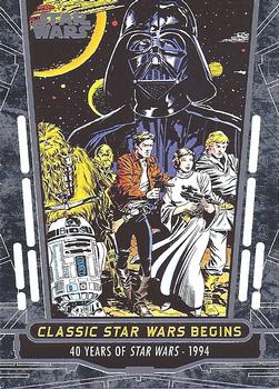 2017 Topps Star Wars 40th Anniversary #78 Classic Star Wars Begins Front