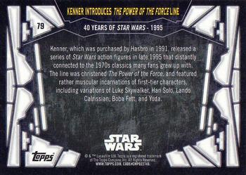 2017 Topps Star Wars 40th Anniversary #79 Kenner Introduces The Power of the Force Line Back