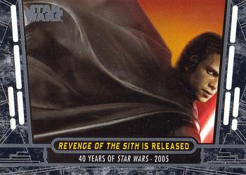 2017 Topps Star Wars 40th Anniversary #89 Revenge of the Sith is Released Front