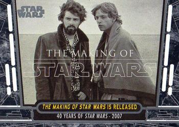 2017 Topps Star Wars 40th Anniversary #91 The Making of Star Wars is Released Front