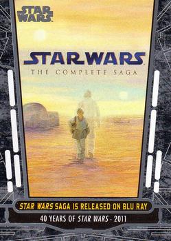 2017 Topps Star Wars 40th Anniversary #95 Star Wars Saga is Released on Blu-Ray Front