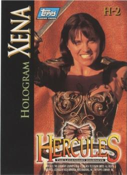 1996 Topps Hercules The Legendary Journeys - Holograms #H-2 Xena Back