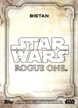 2016 Topps Star Wars Rogue One Series 1 - Blue Squad #7 Bistan Back