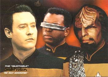 2005 Rittenhouse The Quotable Star Trek: The Next Generation - Space: The Final Frontier Mural #ST7 ST7 Front