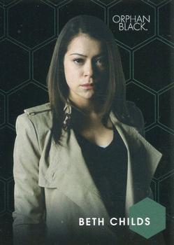 2016 Cryptozoic Orphan Black Season 1 - Character Bios Silver Foil Board #C3 Beth Childs Front