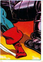 1984 Leaf Marvel Super Heroes Secret Wars Stickers #5 Captain America Front