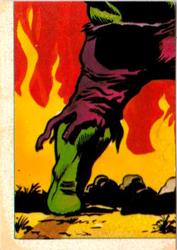 1984 Leaf Marvel Super Heroes Secret Wars Stickers #27 Incredible Hulk Front