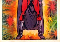 1984 Leaf Marvel Super Heroes Secret Wars Stickers #62 Magneto Front