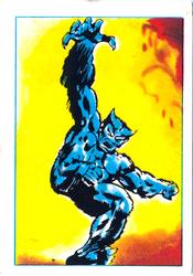 1984 Leaf Marvel Super Heroes Secret Wars Stickers #69 Beast Front
