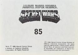1984 Leaf Marvel Super Heroes Secret Wars Stickers #85 Doctor Doom Back
