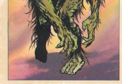 1984 Leaf Marvel Super Heroes Secret Wars Stickers #122 Man-Thing Front