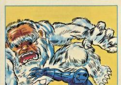 1984 Leaf Marvel Super Heroes Secret Wars Stickers #164 Black Panther Front