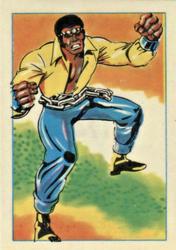 1984 Leaf Marvel Super Heroes Secret Wars Stickers #174 Power Man Front