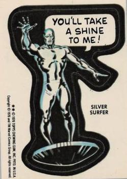 1976 Topps Marvel Super Heroes Stickers #NNO Silver Surfer Front