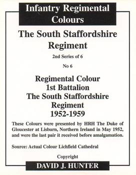 2008 Regimental Colours : The South Staffordshire Regiment 2nd Series #6 Regimental Colour 1st Battalion 1952-1959 Back