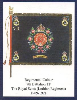 2007 Regimental Colours : The Royal Scots (The Royal Regiment) 2nd Series #5 Regimental Colour 7th Battalion TF 1909-1921 Front