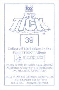 1995 Panini The Tick Stickers #39 C! / Kablam! Back
