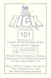 1995 Panini The Tick Stickers #101 Excellent! Back