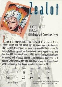 1994 Collector's Sportslook Image Comics #NNO Zealot Back