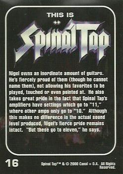 2000 NECA/Canal This Is Spinal Tap #16 Nigel owns an inordinate amount of guitars Back