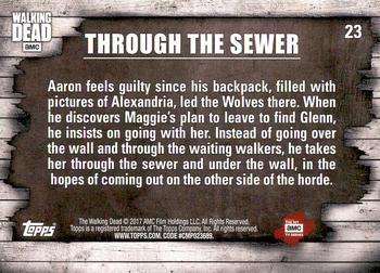 2017 Topps The Walking Dead Season 6 #23 Through the Sewer Back