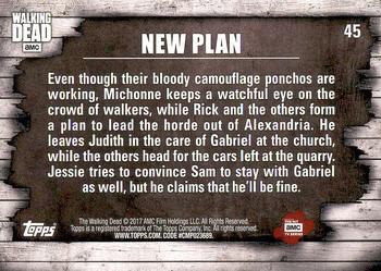 2017 Topps The Walking Dead Season 6 #45 New Plan Back
