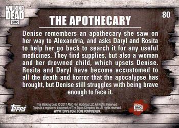 2017 Topps The Walking Dead Season 6 #80 The Apothecary Back