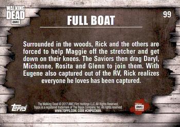 2017 Topps The Walking Dead Season 6 #99 Full Boat Back