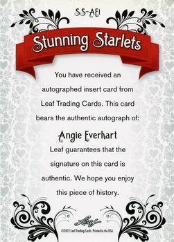 2012 Leaf Pop Century Signatures - Stunning Starlets #SS-AE1 Angie Everhart Back