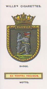 2000 Card Collectors Society Ships' Badges #36 Warwick Front