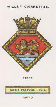 2000 Card Collectors Society Ships' Badges #47 Maidstone Front