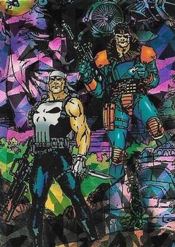 1992 Comic Images Punisher Guts and Gunpowder (Punisher War Journal) - Prisms #3 Deathwish Front