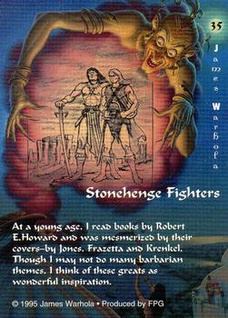 1995 FPG James Warhola #35 Stonehenge Fighters Back