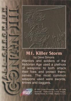 1995 Comic Images Conan Chromium III - MagnaChrome #M1 Killer Storm Back