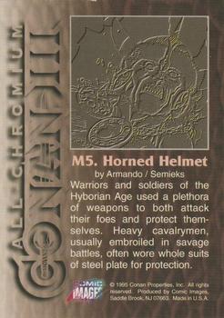 1995 Comic Images Conan Chromium III - MagnaChrome #M5 Horned Helmet Back