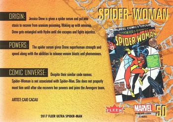 2017 Fleer Ultra Marvel Spider-Man #50 Spider-Woman Back