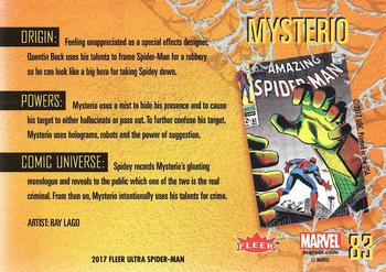2017 Fleer Ultra Marvel Spider-Man #83 Mysterio Back