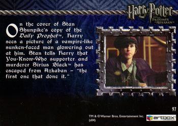 2004 ArtBox Harry Potter and the Prisoner of Azkaban Update Edition #97 A Murderer Back