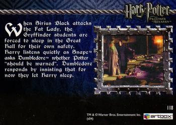 2004 ArtBox Harry Potter and the Prisoner of Azkaban Update Edition #118 Let Him Sleep Back