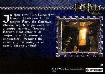 2004 ArtBox Harry Potter and the Prisoner of Azkaban Update Edition #136 Wand at the Ready! Back