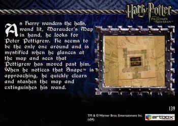 2004 ArtBox Harry Potter and the Prisoner of Azkaban Update Edition #139 Searching for Pettigrew Back