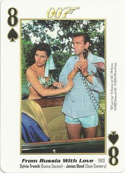 2004 James Bond 007 Playing Cards I #8♠ Sylvia Trench / Eunice Gayson / James Bond / Sean Connery Front