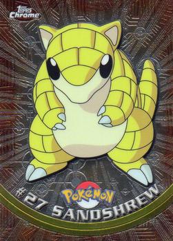 2000 Topps Chrome Pokemon #27 Sandshrew Front
