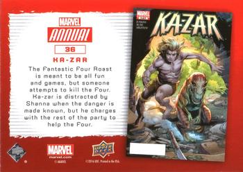 2016 Upper Deck Marvel Annual - Gold #36 Ka-Zar Back