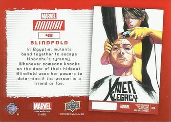 2016 Upper Deck Marvel Annual - Gold #48 Blindfold Back