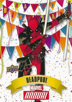 2016 Upper Deck Marvel Annual - Happy Birthday #HB-3 Deadpool Front