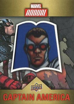 2016 Upper Deck Marvel Annual - Single Character Patch #CP-1 Captain America Front