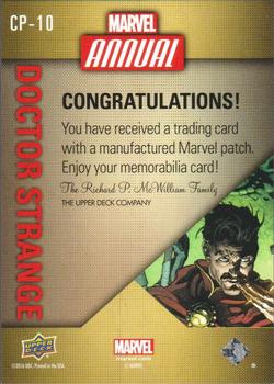 2016 Upper Deck Marvel Annual - Single Character Patch #CP-10 Doctor Strange Back