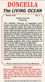 1985 Doncella The Living Ocean #5 Coral Polyps Back